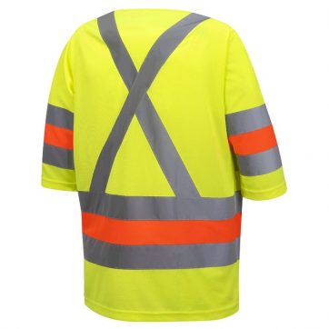 Amsal Inc. - Pioneer short sleeves traffic shirt V1190960_back