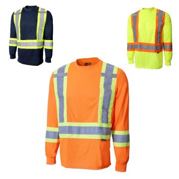 Amsal Inc. - Jackfield long sleeve t-shirt with stripes orange 10-665RO_front combo