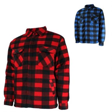 Amsal Inc. - Ganka fleece shirt with boa liner red 25-23-RR_front combo