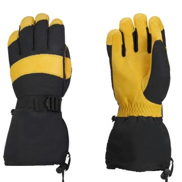 Amsal Inc - Sturrdi cowhide skidoo gloves with Taslon 36-25-5