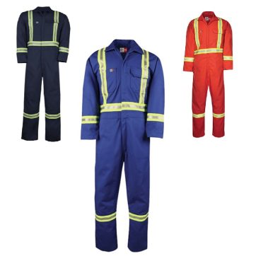 Amsal Inc. - Big Bill FR coverall with reflective stripes royal 1325US9 combo
