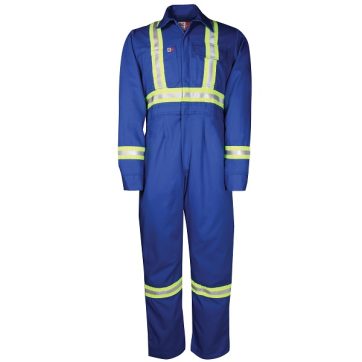 Amsal Inc. - Big Bill women's FR coverall with reflective stripes royal 1175US7