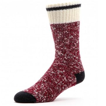 Amsal Inc - Duray Marled red and black sock 182-429