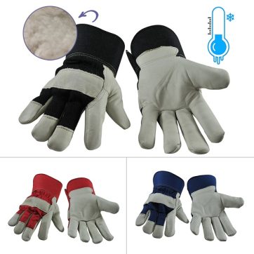 Amsal Inc - Wipeco fitters pile lined full palm cowhide glove FC32-11P combo