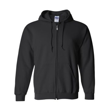 Amsal Inc. - Gildan heavy blend full-zip hooded sweatshirt 18600 black_front