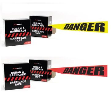 Amsal Inc - Camro barricade tape DANGER yellow red combo