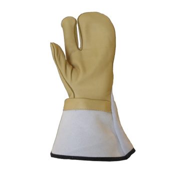Amsal Inc. - Akka 3 fingers cowhide leather glove with 5 inch cuff S1263-5_front